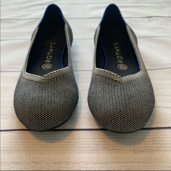 Rothy’s The Flat Grey Birdseye Round Toe Flats